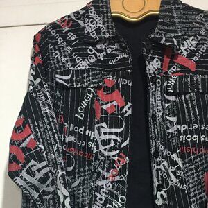 VINTAGE CINNAMON SEA COLLECTION PRINT JACKETS SIZE 10